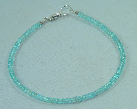 Light Blue Apatite Minimalist Bracelet